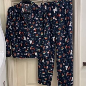 Old Navy winter holiday Christmas dog pajamas